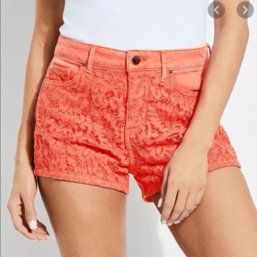 Guess Sun Bleached High Rise Claudia Short